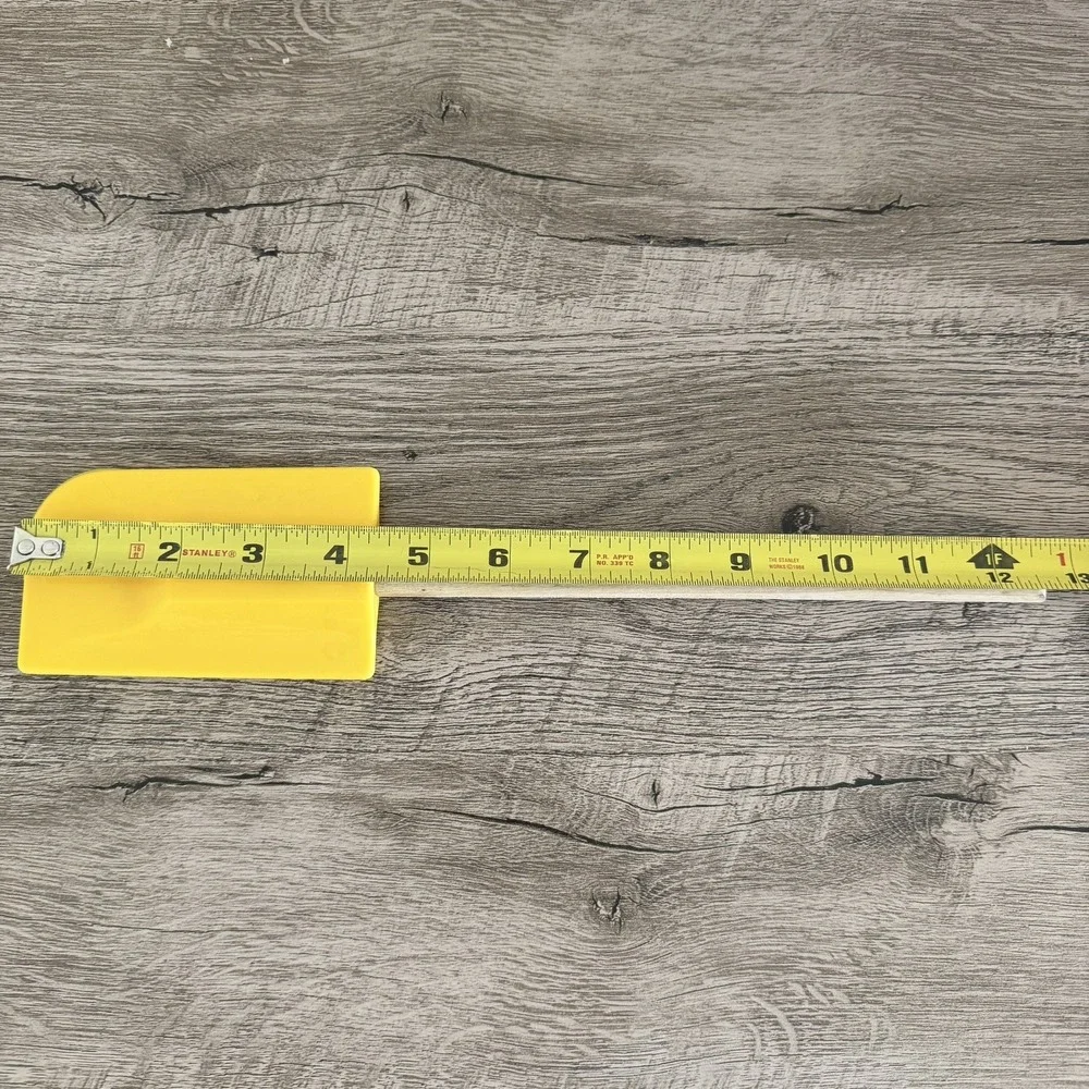 Le Creuset Yellow Spatula Scraper Silicone Wood